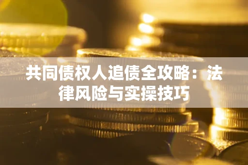 武汉共同债权人追债全攻略：法律风险与实操技巧