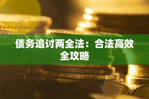 武汉债务追讨两全法：合法高效全攻略