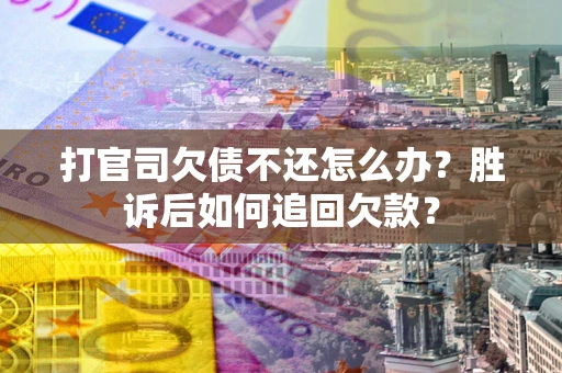 武汉打官司欠债不还怎么办？胜诉后如何追回欠款？