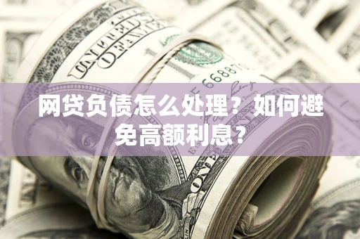 武汉网贷负债怎么处理？如何避免高额利息？
