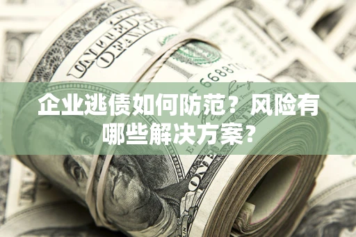 武汉企业逃债如何防范？风险有哪些解决方案？