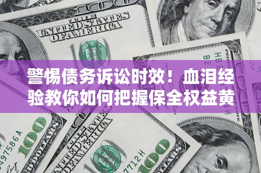 武汉警惕债务诉讼时效！血泪经验教你如何把握保全权益黄金期