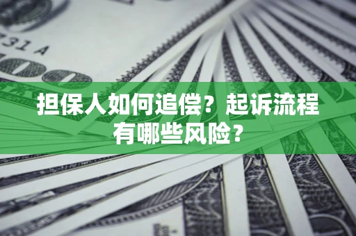 武汉担保人如何追偿？起诉流程有哪些风险？