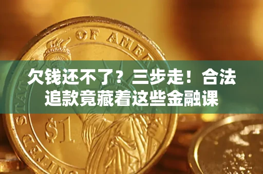 武汉欠钱还不了？三步走！合法追款竟藏着这些金融课