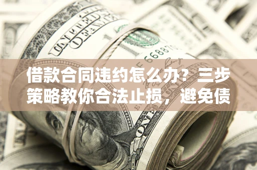 武汉借款合同违约怎么办？三步策略教你合法止损，避免债务危机升级