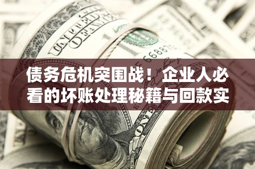 武汉债务危机突围战！企业人必看的坏账处理秘籍与回款实战指南