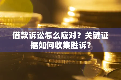 武汉借款诉讼怎么应对？关键证据如何收集胜诉？